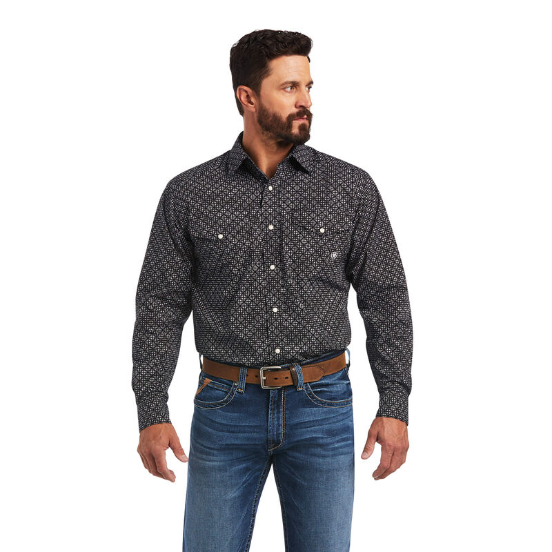 Ariat Hemden Herren - Max Classic Fit Schwarz ( KEZHM-2546 )